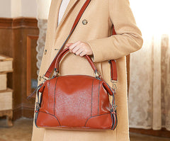 Sophisticated Designer Inspired Large Capacity Shoulder Crossbody Bag from 100% Real Leather