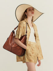 Luxury Stanning Designer Inspired Large Capacity Hobo Shoulder Bag for Stylish Girls and Women