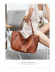Stunning Beautiful Designer Inspired Tote Shoulder Bag from High Quality Leather with Detachable Strap