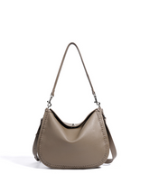Chic Leather Saddle-Style Crossbody Bag