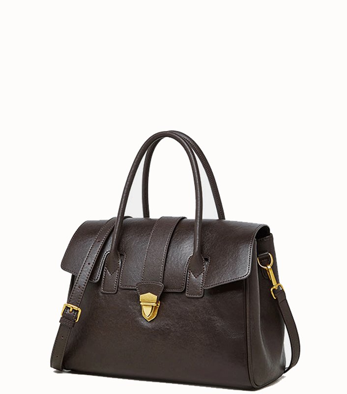 High-End Classic Comfortable for Work and Every Day Use Large Capacity Satchel Crossbody Bag from Top Layer Leather