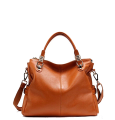 Elegant Sophisticated Designer Inspired Tote Crossbody Bag from High Quality Cowhide Leather