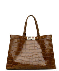 Milano Luxe Croc-Embossed Tote