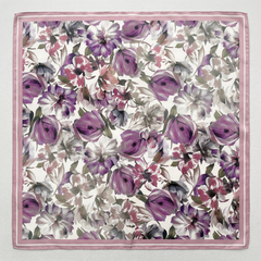 Romantic Violet & Mauve Square Neck Neckerchief