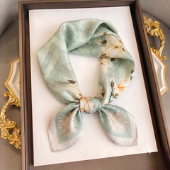 Vintage Magnolia Silk Square Scarf