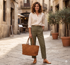 The Artisan Suede Basket Tote