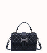 Adorable Designer Inspired Diamond Stitched Satchel Crossbody Bag for Everyday and Special Occasions.