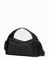 Elegant Real Leather Crossbody Shoulder Bag with Versatile Design and Detachable Strap for Fashionable Girls