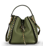 Gorgeous Stylish Designer Inspired Studded Shoulder Crossbody Bag from 100% Genuine Real Leather