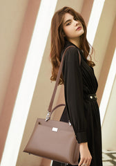 Classic Leather Large Capacity Satchel Crossbody Bag