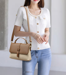 Elegant Fashionable Designer Inspired Crossbody Satchel Bag from Real High Quality Leather