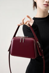 Adorable Small Leather Crossbody Bag with Timeless Style for Fashionable Girls