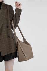 Leather Multi-Way Wear Backpack Crossbody Bag