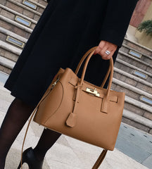 Noir Élégance Structured Satchel