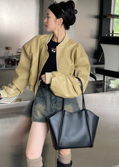 Sac fourre-tout à bandoulière de grande capacité inspiré du créateur élégant et à la mode en cuir véritable
