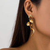 Irregular Twisted Drop Earrings