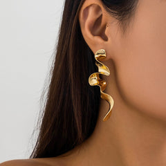 Irregular Twisted Drop Earrings