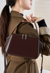 Adorable Small Leather Crossbody Bag with Timeless Style for Fashionable Girls