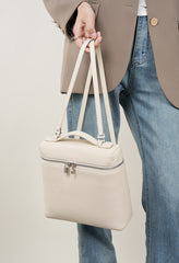 Elegant Designer Inspired New 2025 Trend Backpack from Real Leather for Fashionable Girls