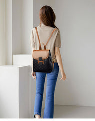 Trendy Stylish Designer Inspired Backpack from Real Leather for Fashionable Girls