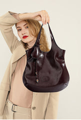 Alluring Luxury Looking Designer Inspired Tote Shoulder Bag from Real Leather for Fashion Forwarded Girls