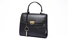 Timeless Classic Designer Inspired Satchel Crossbody Bag from Real Leather with Detachable Strap