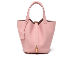 Magnificent Luxury Looking Designer Inspired Tote Crossbody Bag with Front Buckle from Real High Quality Leather