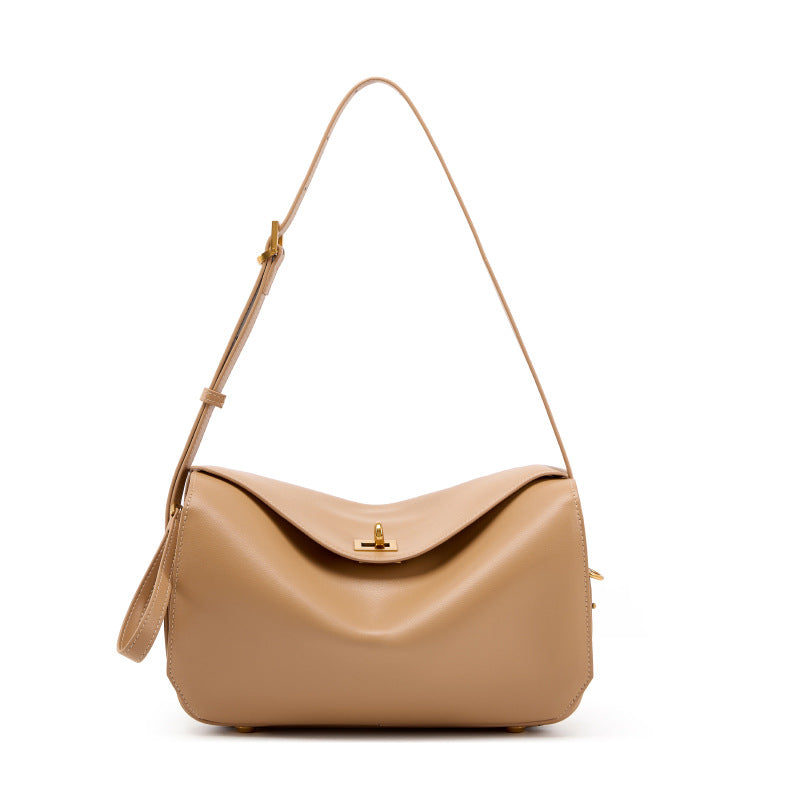 leather handbag, Bagratica.com luxury accessories, minimalist designer shoulder bag."