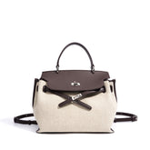 The Artisan Canvas & Leather Backpack Satchel Bag