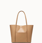 Versatile Timeless Designer Inspired Large Capacity Shopper Tote Bag from Real Leather