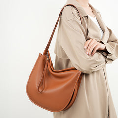 Sac fourre-tout confortable en cuir souple Jane en cuir de vache