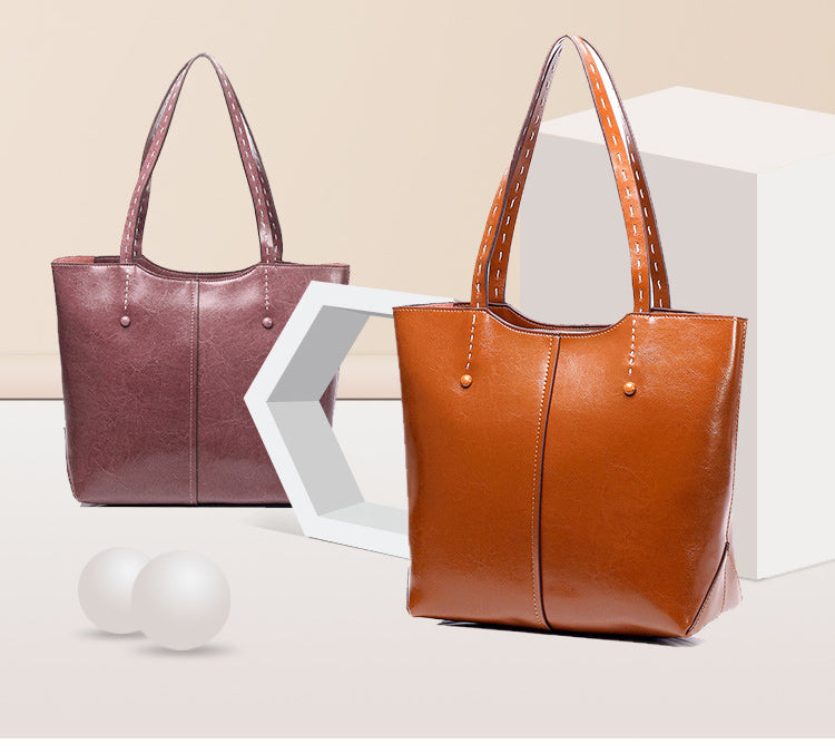 Glamorous Designer Inspired Tote Bag from Real Leather High Quality Leather for Stylish Women