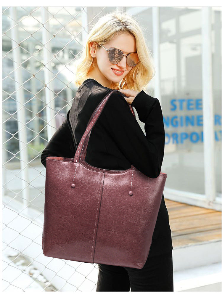 Glamorous Designer Inspired Tote Bag from Real Leather High Quality Leather for Stylish Women