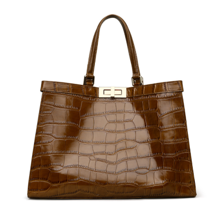 Milano Luxe Croc-Embossed Tote