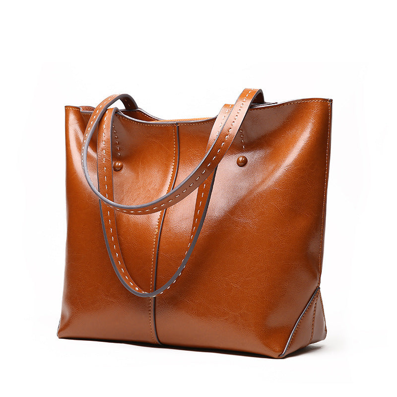 Glamorous Designer Inspired Tote Bag from Real Leather High Quality Leather for Stylish Women