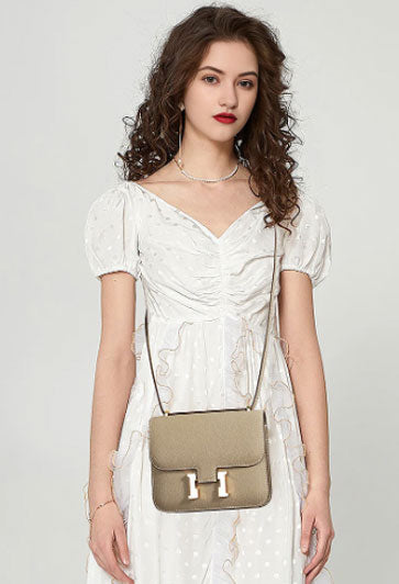 Adorable Luxury Looking Designer Inspired Crossbody Bag from Real Leather for Fashionable Girls