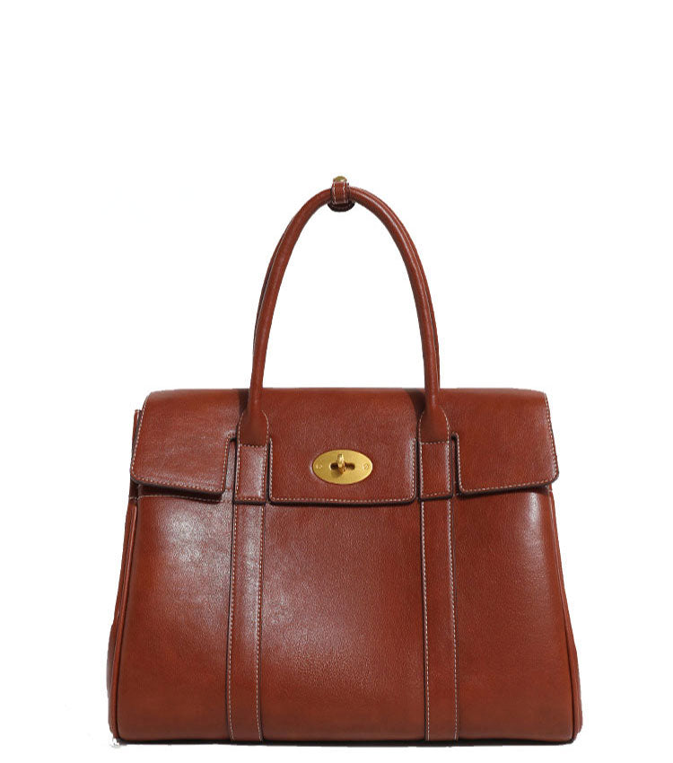 Elegant Luxury Looking Designer Inspired Satchel Shoulder Bag from 100% Real Cowhide Leather