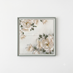 Silk Floral Square Scarf