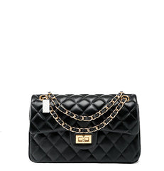 Timeless Classic Designer Inspired Chained Crossbody Bag from 100% Real Leather