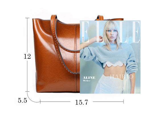 Glamorous Designer Inspired Tote Bag from Real Leather High Quality Leather for Stylish Women