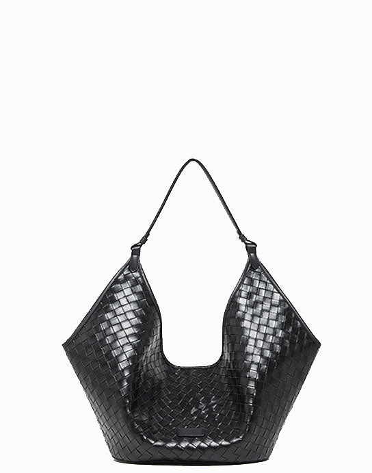 Luxury Looking Designer Inspired Large Capacity Woven Hobo Shoulder Bag for Everyday Life and Special Occasions.