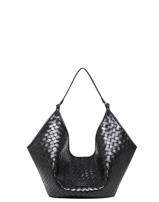 Luxury Looking Designer Inspired Large Capacity Woven Hobo Shoulder Bag for Everyday Life and Special Occasions.