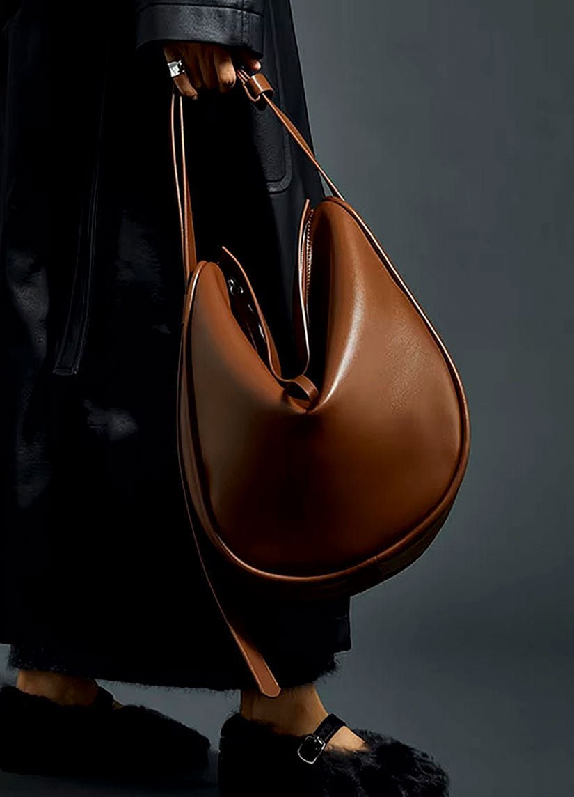 Gorgeous Large Capacity Hobo Shoulder bag from Real Leather for Everyday Life