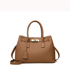 Noir Élégance Structured Satchel