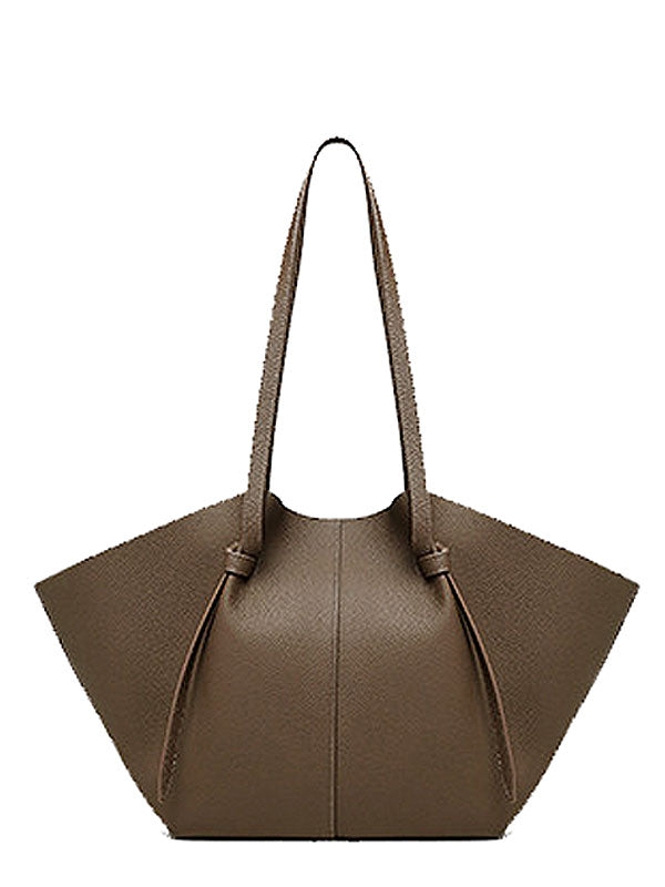 Superbe grand sac fourre-tout à bandoulière inspiré du designer Mochi en cuir véritable