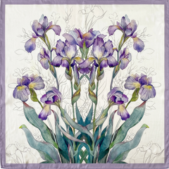 The Iris Reverie Silk Scarf