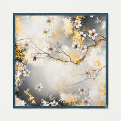 Blossom & Gold Silk Neckerchief