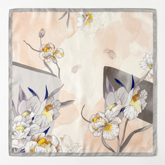 The Elysian Floral Silk Square Scarf