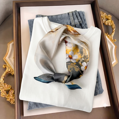 Blossom & Gold Silk Neckerchief