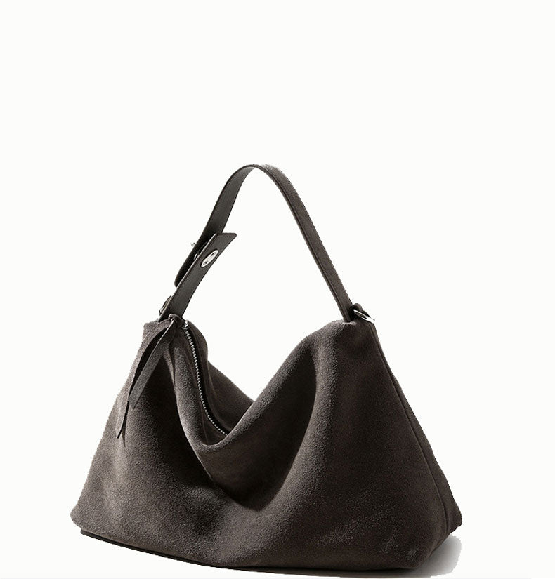 Adorable Designer Inspired High-End Hobo Shoulder Bag from High Quality Suede